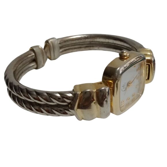 Vintage Cache Gold Toned Watch Bracelet Stye - Picture 9 of 11